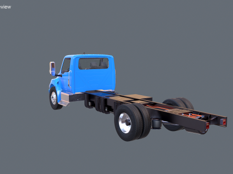 Camion elettrico internazionale eMV Box Modello 3D