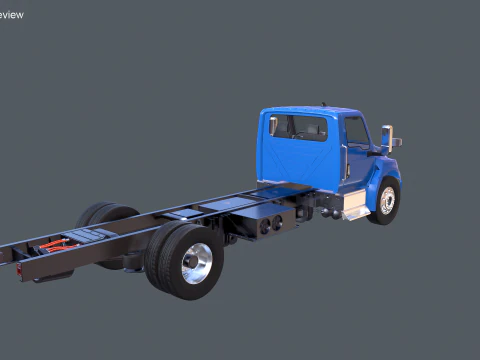 International eMV Box Electric Truck 3D Model