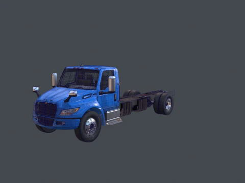 International eMV Box Electric Truck 3D Model