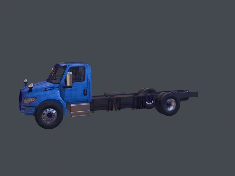 International eMV Box Electric Truck 3D Model