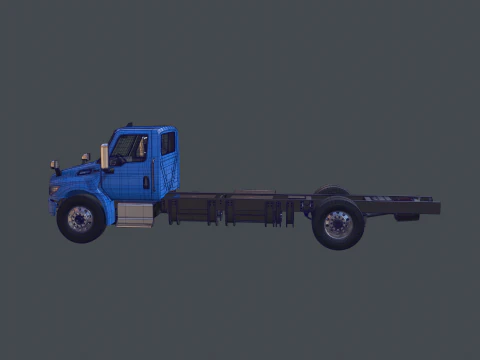 International eMV Box Electric Truck 3D Model