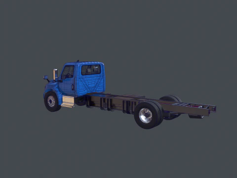 International eMV Box Electric Truck 3D Model