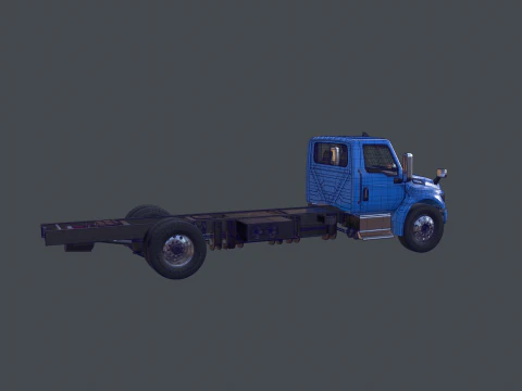 International eMV Box Electric Truck 3D Model