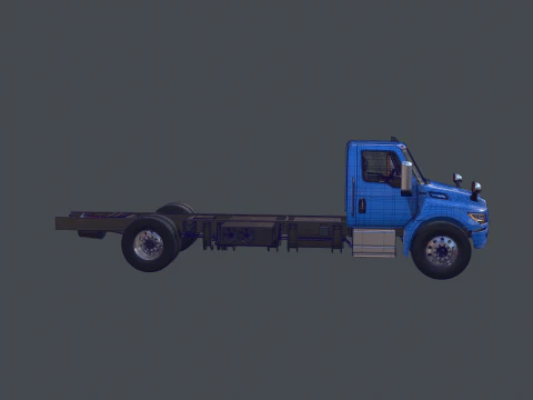 International eMV Box Electric Truck 3D Model