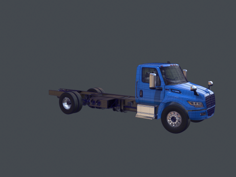 Camion elettrico internazionale eMV Box Modello 3D