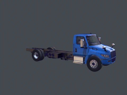 International eMV Box Electric Truck 3D Model
