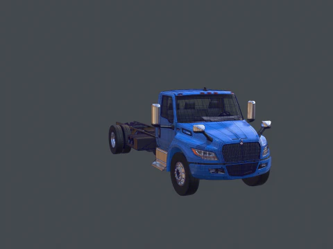 International eMV Box Electric Truck 3D Model