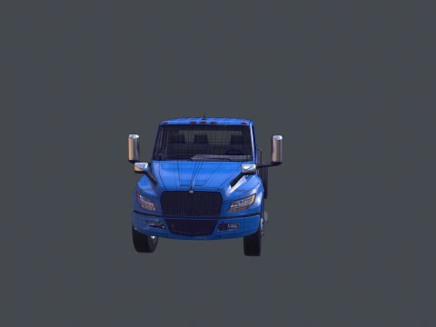 International eMV Box Electric Truck 3D Model