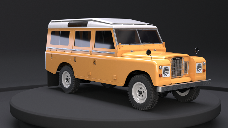 Land Rover Series III 3D Model .c4d .max .obj .3ds .fbx .stl .blend 