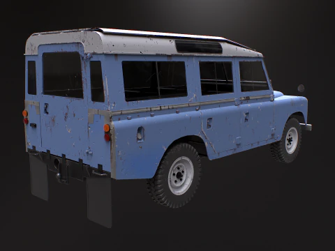 Land Rover Series III Rusted 3D Model