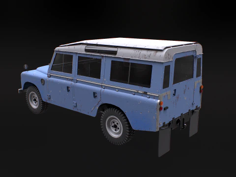 Land Rover Series III Rusted 3D Model