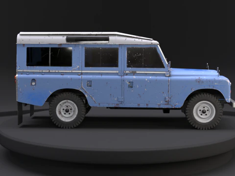 Land Rover Series III Rusted 3D Model