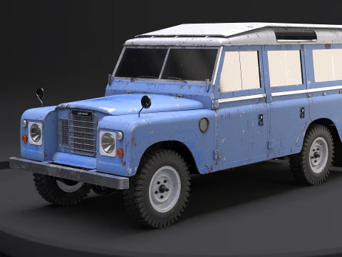 Land Rover Series III Rusted 3D Model