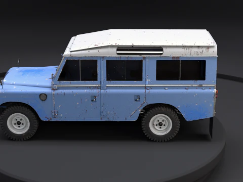 Land Rover Series III Rusted 3D Model