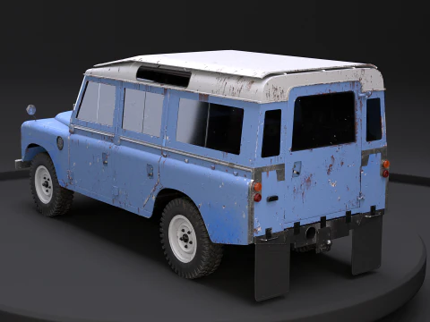 Land Rover Series III Rusted 3D Model