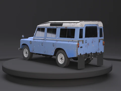 Land Rover Series III Rusted 3D Model