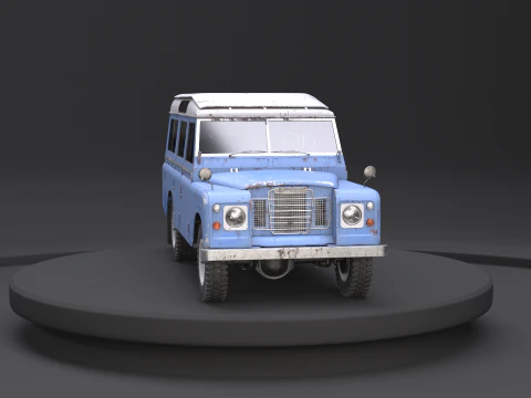 Land Rover Series III Rusted 3D Model