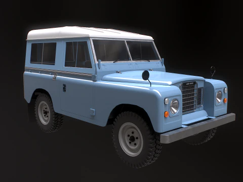 Land Rover Serie III Passo corto Modello 3D