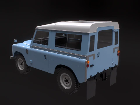 Land Rover Serie III Passo corto Modello 3D