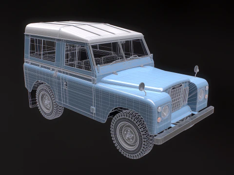 Land Rover Serie III Passo corto Modello 3D