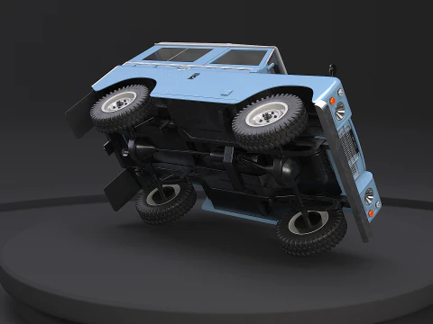 Land Rover Serie III Passo corto Modello 3D