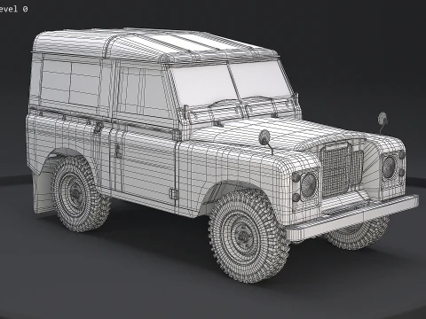 Land Rover Serie III Passo corto Modello 3D