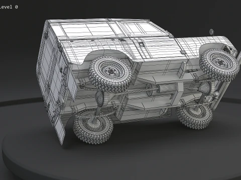 Land Rover Serie III Passo corto Modello 3D