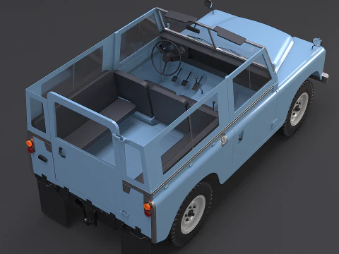 Land Rover Serie III Passo corto Modello 3D