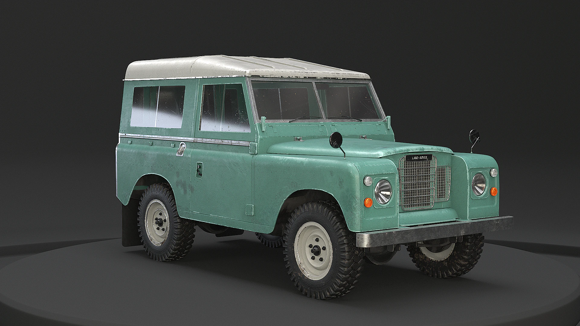 Land Rover Serie III passo corto vecchio Modello 3D .c4d .max .obj .3ds .fbx .stl .blend