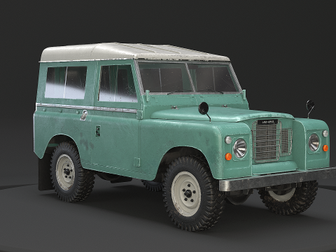 Land Rover Serie III, kurzer Radstand, alt 3D Modell