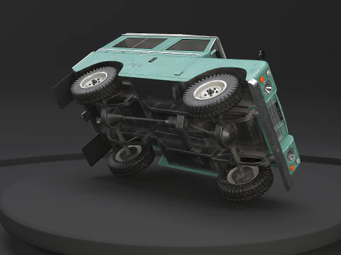 Land Rover Serie III passo corto vecchio Modello 3D