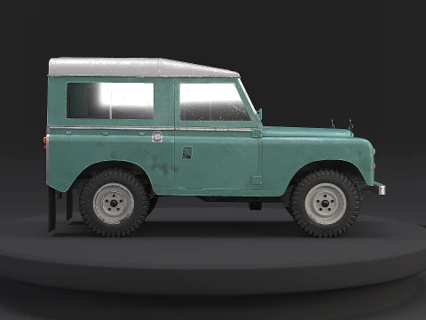 Land Rover Serie III passo corto vecchio Modello 3D