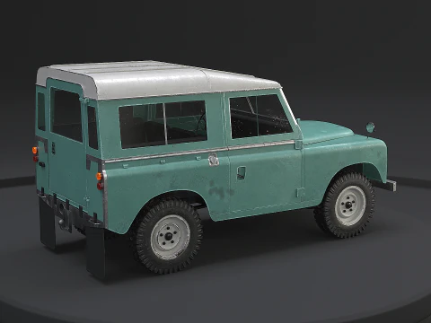 Land Rover Serie III passo corto vecchio Modello 3D