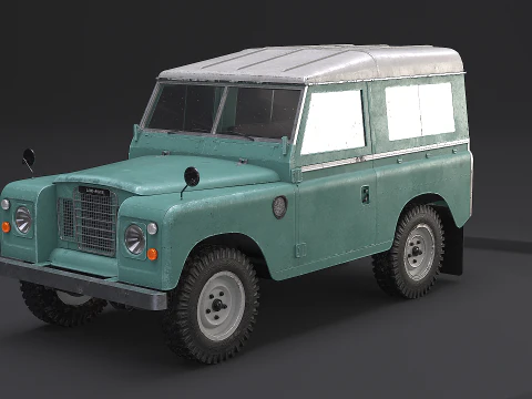 Land Rover Serie III passo corto vecchio Modello 3D