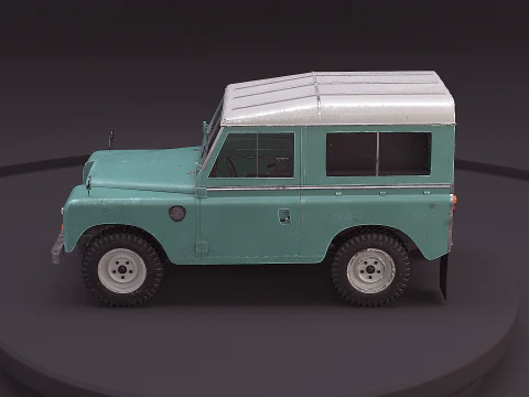 Land Rover Serie III passo corto vecchio Modello 3D