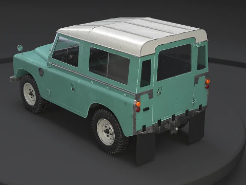 Land Rover Serie III passo corto vecchio Modello 3D
