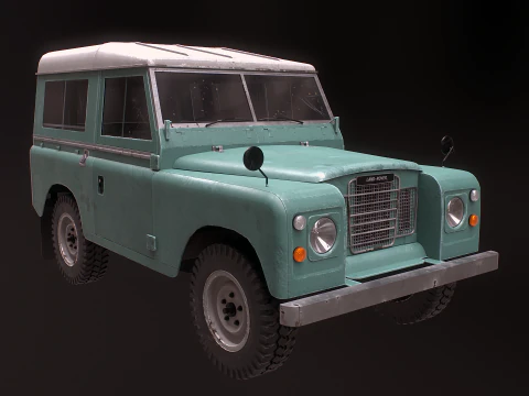 Land Rover Serie III passo corto vecchio Modello 3D