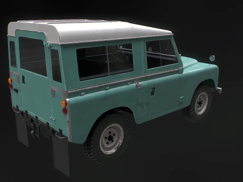 Land Rover Serie III passo corto vecchio Modello 3D