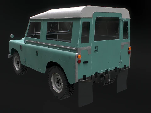 Land Rover Serie III passo corto vecchio Modello 3D
