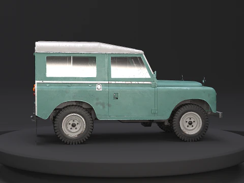 Land Rover Serie III passo corto vecchio Modello 3D