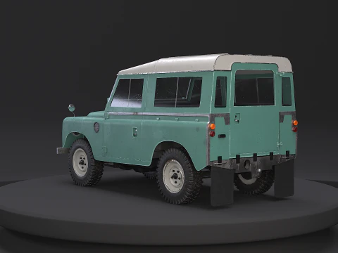 Land Rover Serie III passo corto vecchio Modello 3D