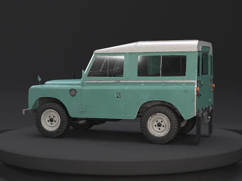 Land Rover Serie III passo corto vecchio Modello 3D