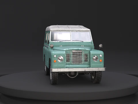 Land Rover Serie III passo corto vecchio Modello 3D