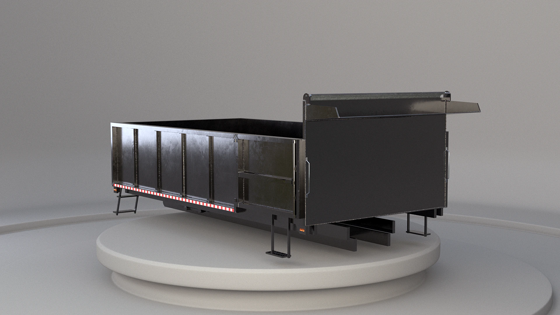 Corpo dell'autocarro con cassone ribaltabile orizzontale Modello 3D .c4d .max .obj .3ds .fbx .stl .blend 