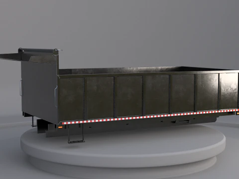 Corpo dell'autocarro con cassone ribaltabile orizzontale Modello 3D