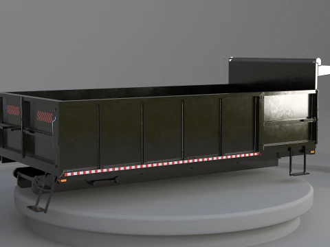 Corpo dell'autocarro con cassone ribaltabile orizzontale Modello 3D