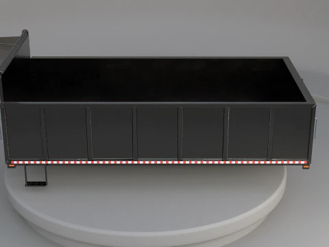 Corpo dell'autocarro con cassone ribaltabile orizzontale Modello 3D