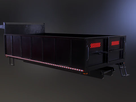 Corpo dell'autocarro con cassone ribaltabile orizzontale Modello 3D