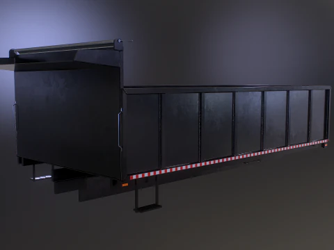 Corpo dell'autocarro con cassone ribaltabile orizzontale Modello 3D