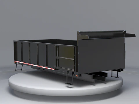 Corpo dell'autocarro con cassone ribaltabile orizzontale Modello 3D